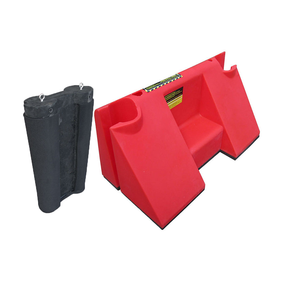 Floodstop Barriere | 0,5 m Höhe | Inklusive Stecksystemverbinder - FL-FS050 || B 1000 mm x L 500 mm x B 500 mm