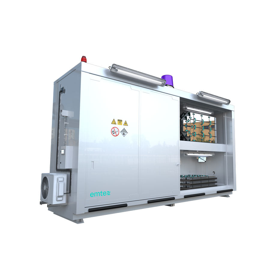 6-Meter-LithiumVault-Container – SI06D22910 || Schiebetüren auf 2 Ebenen