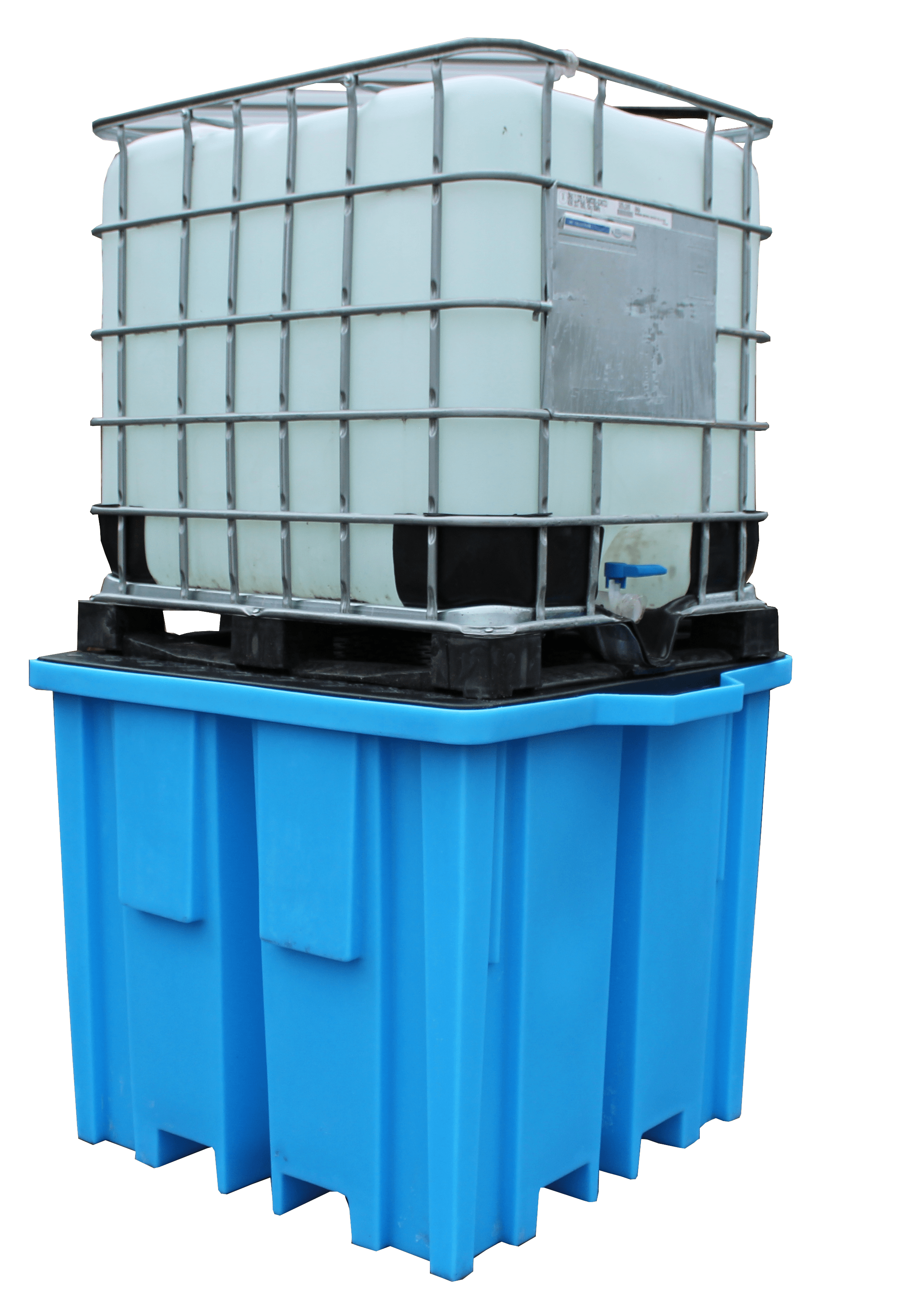 BB1FW - 4-way 1 IBC Plastic Bunded Spill Containment Pallet