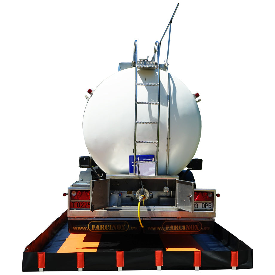 Faltbare PVC-Auffangwanne für Fahrzeuge und Geräte - EB8 || 13000 mm x 3000 mm x 250 mm