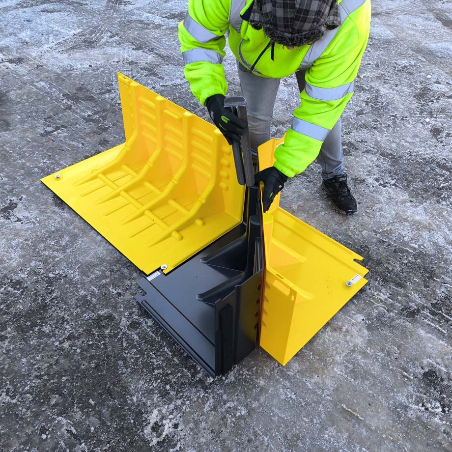 FloodFence™ | Leicht | Verbindungspin Ecke – FL-QFLCP || B 72 mm x L 30 mm x H 328 mm