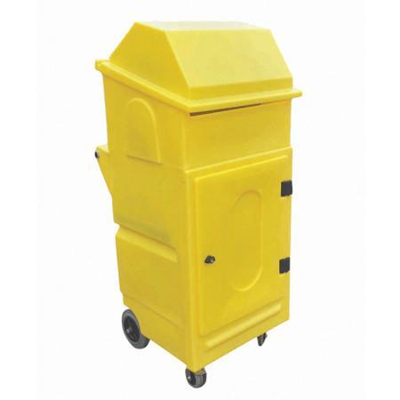 Lockable Cabinet on Wheels with Roll Holder