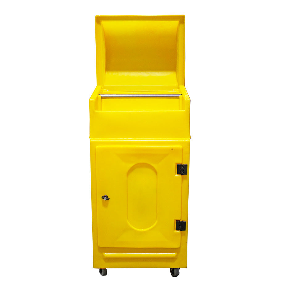 Lockable Cabinet on Wheels with Roll Holder - PMCS4 ||L640 x W725 x H1520mm