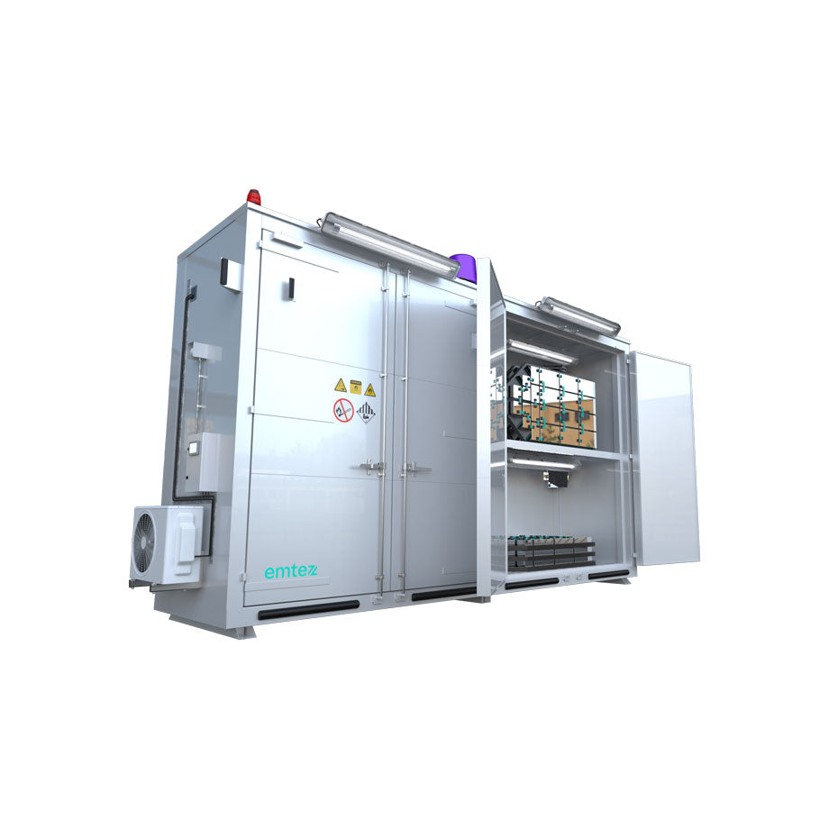 6-Meter-LithiumVault-Container – SI06D22916 || Flügeltüren auf 2 Ebenen