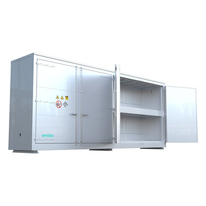 8-Meter-LithiumVault-Container || Flügeltüren auf 2 Ebenen