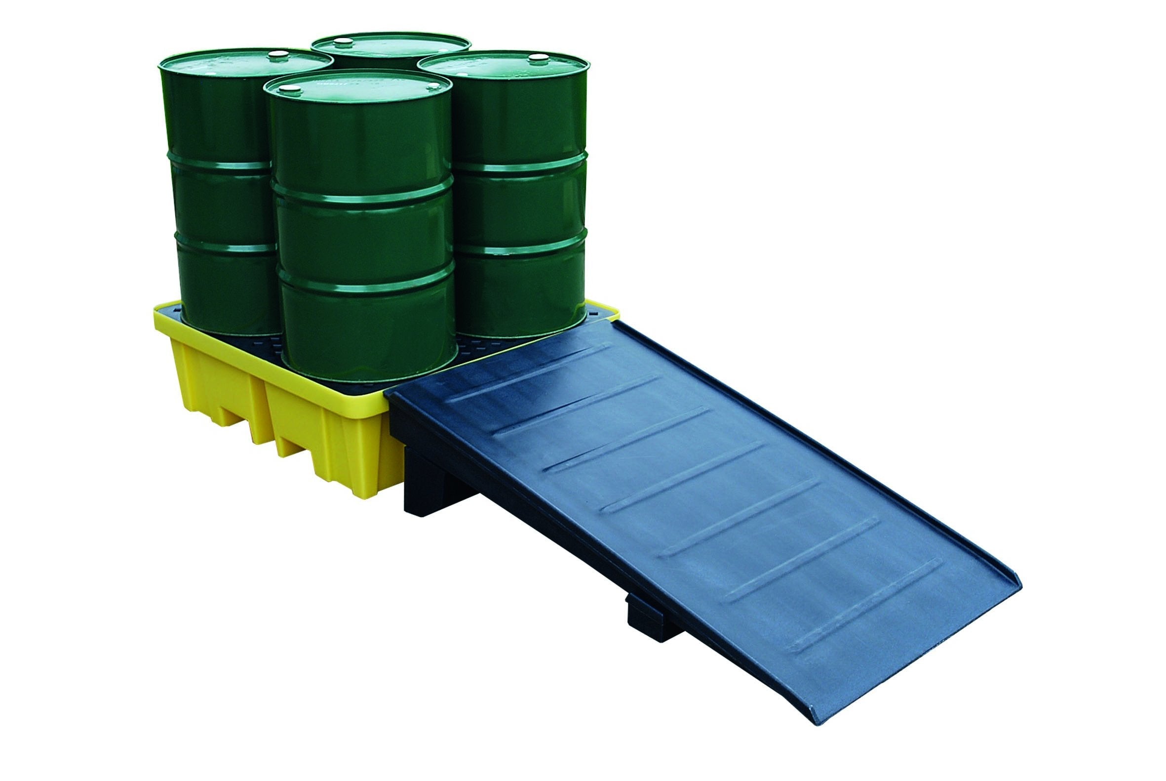 BP4FW - 4-way 4 Drum Plastic Bunded Spill Containment Pallet
