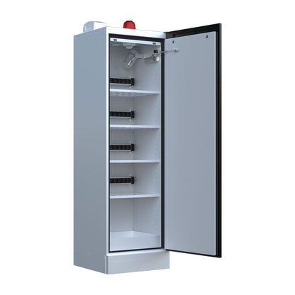 LithiumVault FirePro® Schrank mit Steuerung & Ladefunktion | Einphasig | 1-türig | Hoch – CH-L1F2PG16K