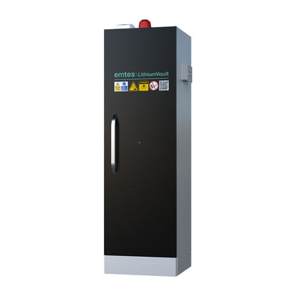 LithiumVault FirePro® Schrank mit Steuerung & Ladefunktion | Einphasig | 1-türig | Hoch – CH-L1F2PF16C6K