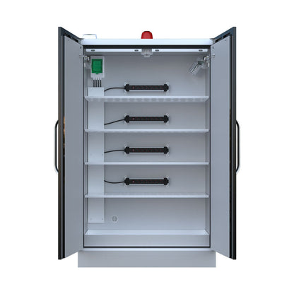 LithiumVault FirePro® Schrank mit Steuerung & Ladefunktion | Dreiphasig | 2-türig | Hoch – CH-L5F2PK