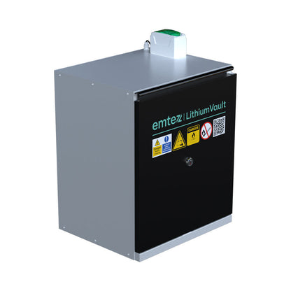 LithiumVault Schrank mit Ladefunktion | 1-türig | Kompakt – CH-L6PFK