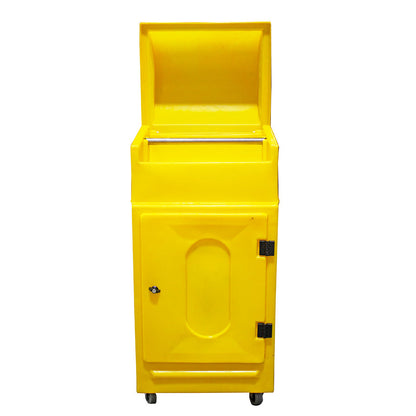 Lockable Cabinet on Wheels with Roll Holder - PMCS4  ||L640 x W725 x H1520mm