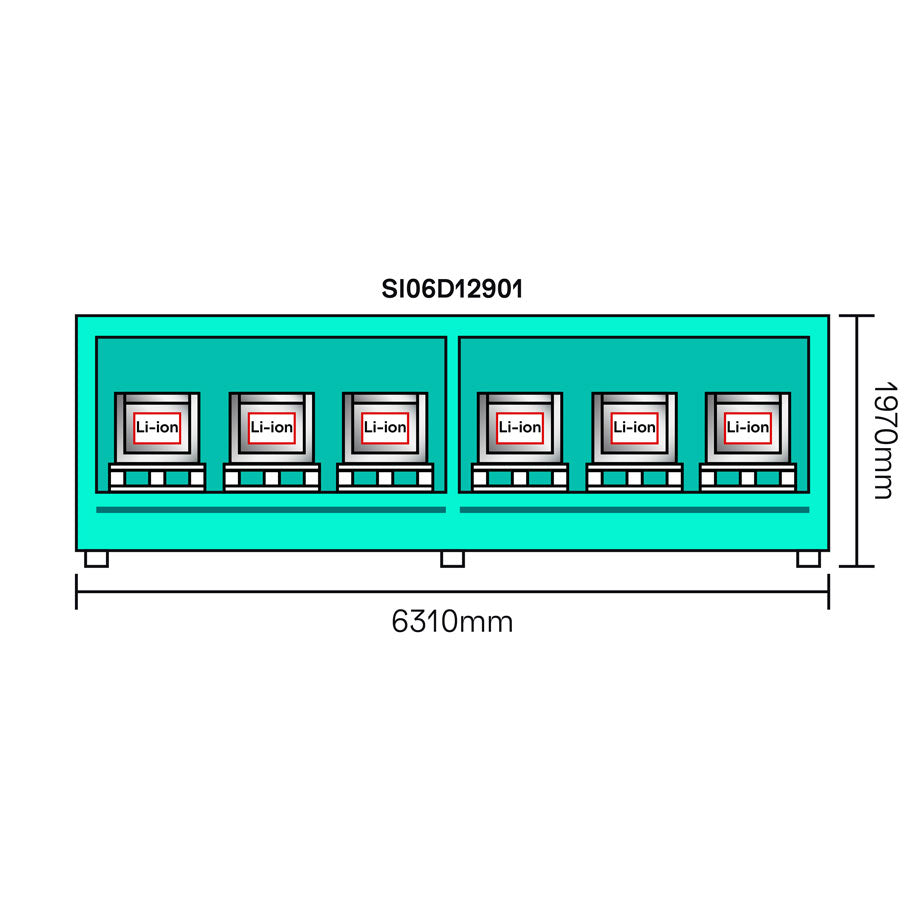 6-Meter-LithiumVault-Container – SI06D12901 | Schiebetüren auf einer Ebene