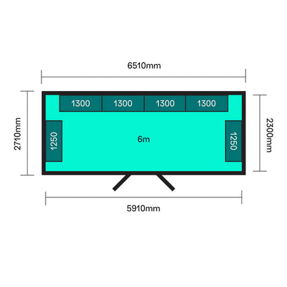 6-Meter-LithiumVault Begehbarer Container – CBWI06D11900 || B6510 x T2710 x H2635 mm